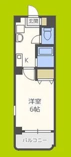ルミエール南堀江【7階】の間取り