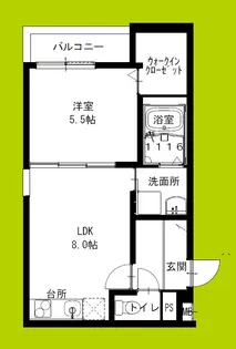 フジパレス西湊III番館【3階】の間取り
