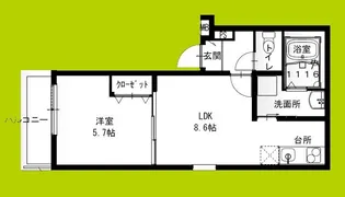 フジパレス西湊II番館【2階】の間取り