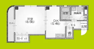ソレイユ白鳩【4階】の間取り