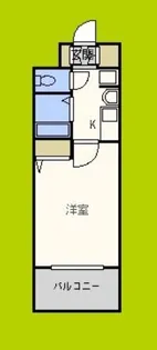 エステムコート難波サウスプレイス【2階】の間取り