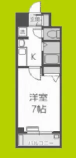エステムコート難波サウスプレイス【8階】の間取り
