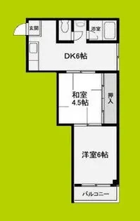 グリーンハイツ芳見屋【3階】の間取り