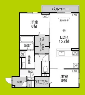 ファブール東羽衣【3階】の間取り