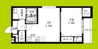 フジパレス羽衣駅南【1階】の間取り