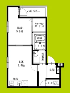 フジパレス羽衣駅南【3階】の間取り