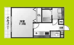 ALEGRIA北助松South【1階】の間取り