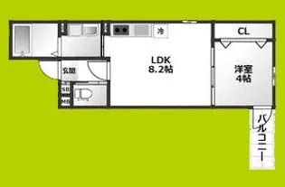 ALEGRIA北助松South【2階】の間取り