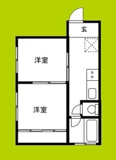 安田マンション【4階】の間取り