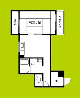 淀川マンション【4階】の間取り