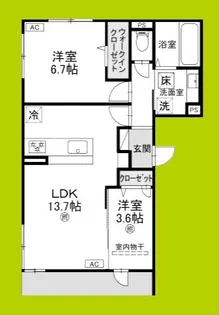 Azu Grace【1階】の間取り