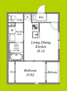 グランメゾン福【2階】の間取り