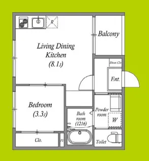 グランメゾン福【3階】の間取り