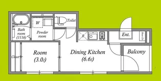 ハーモニーテラス港晴【3階】の間取り