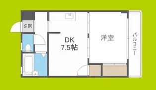 湯里コーポ【2階】の間取り