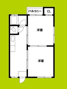 グリーンハイム公園南矢田【2階】の間取り
