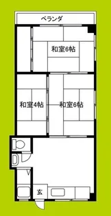 姫島パークマンション【3階】の間取り