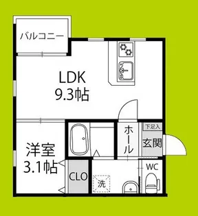 Grace下六万寺町【3階】の間取り