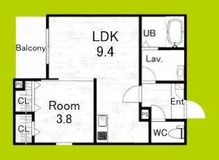(仮称)ジーメゾン高石リュクス【2階】の間取り