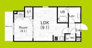 (仮称)ジーメゾン高石リュクス【3階】の間取り