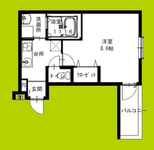 フジパレス今川公園東III番館【3階】の間取り