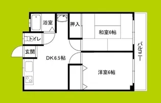 和幸マンション【5階】の間取り