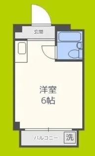 清水728ハイツ【2階】の間取り