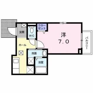 プラム コートII【1階】の間取り