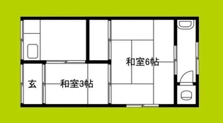 中谷文化 2F奥【2階】の間取り