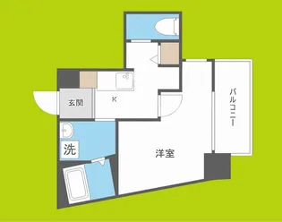 エストゥルースプラス大阪福島【7階】の間取り