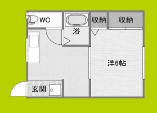 阪南ハイツ【3階】の間取り