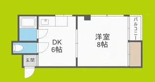 デイズハイツ八幡屋2【5階】の間取り