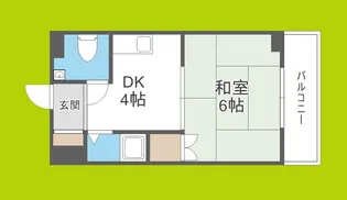 オリエンタル加美【11階】の間取り