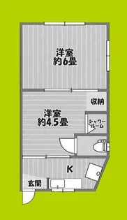 ラシーヌ姫里【1階】の間取り