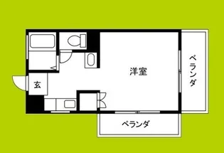 ハイツ松原【4階】の間取り