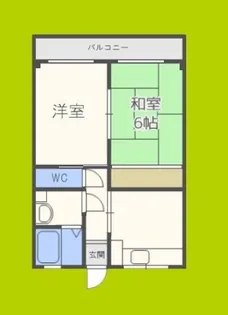 上田マンション【4階】の間取り