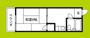 柳ハイツ【2階】の間取り