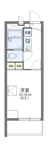 レオパレスルミエール森彦【3階】の間取り