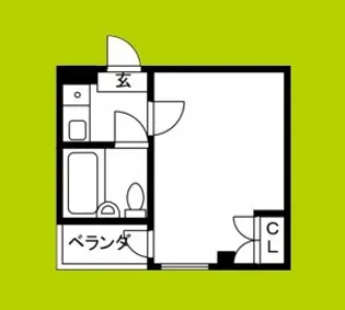 リヴァー住之江【4階】の間取り