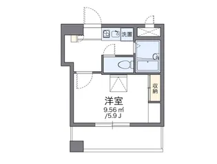 レオパレスアストラーレ茶屋町東【5階】の間取り