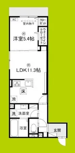 ルトレフル【1階】の間取り