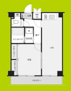 ロマネスク天神ノ森【8階】の間取り
