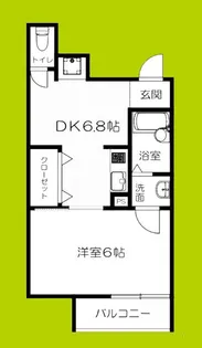 ニューライフ赤坂【5階】の間取り