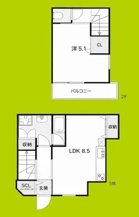 Royal Residence 大和田パークフロント【1階】の間取り