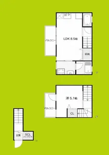 Royal Residence 大和田パークフロント【2階】の間取り