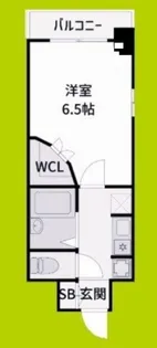 アロンディール区役所前【6階】の間取り