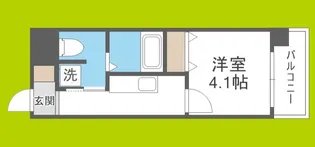 トーシン昭和町ビル【4階】の間取り