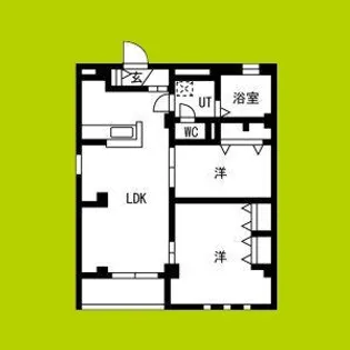 エムズ谷六【2階】の間取り