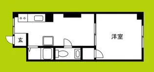 コーポサーティーン【4階】の間取り