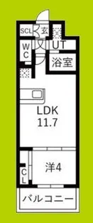 ミラージュパレス本町Depart【2階】の間取り